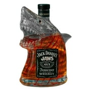 3D Engraved Great White Shark Bottle, 2025 New Creative Animal Decanter, Home Bar Decoration for Dad Husband Boyfriend